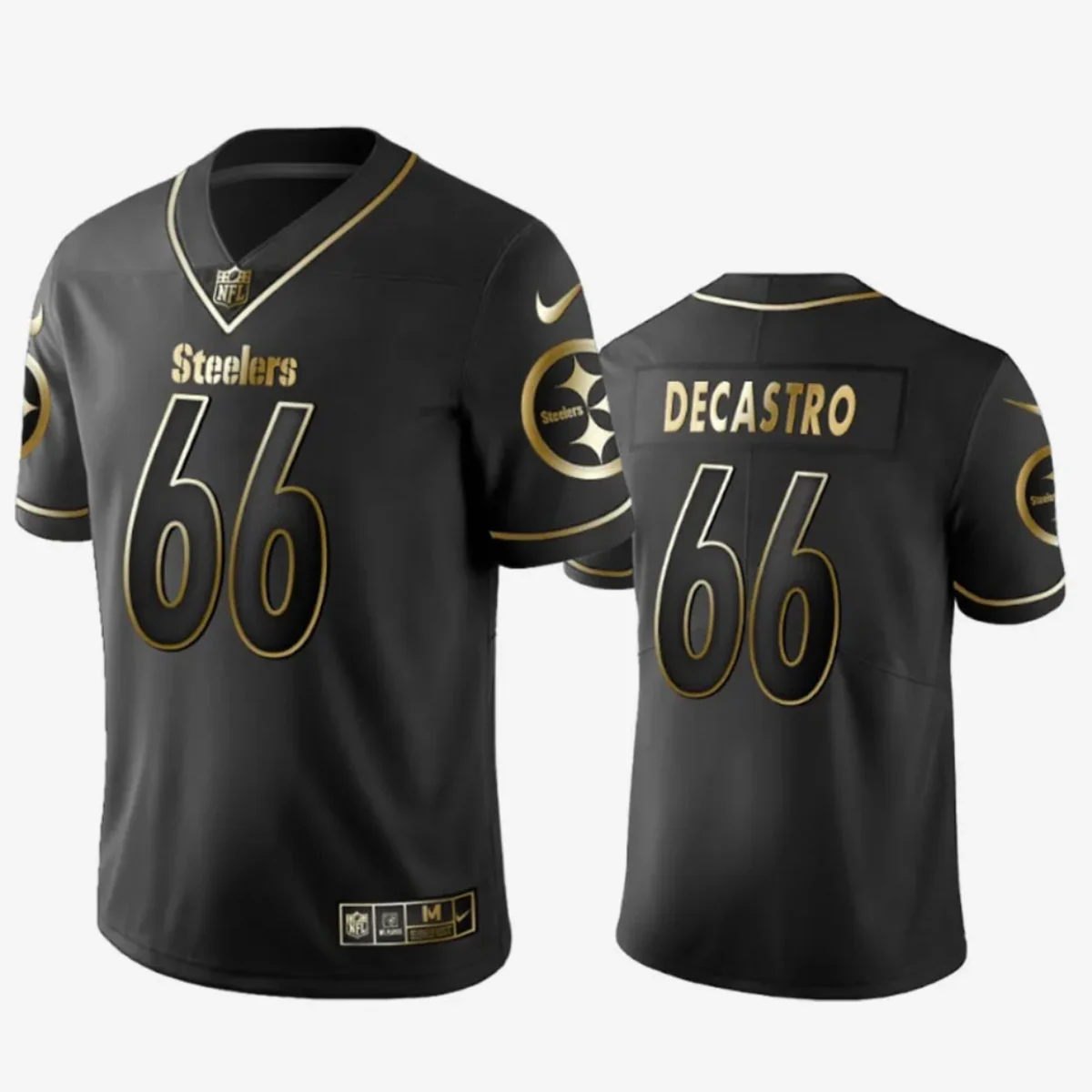 Nike Pittsburgh Steelers No66 David DeCastro Black Team Color Men's Stitched NFL Vapor Untouchable Limited Jersey